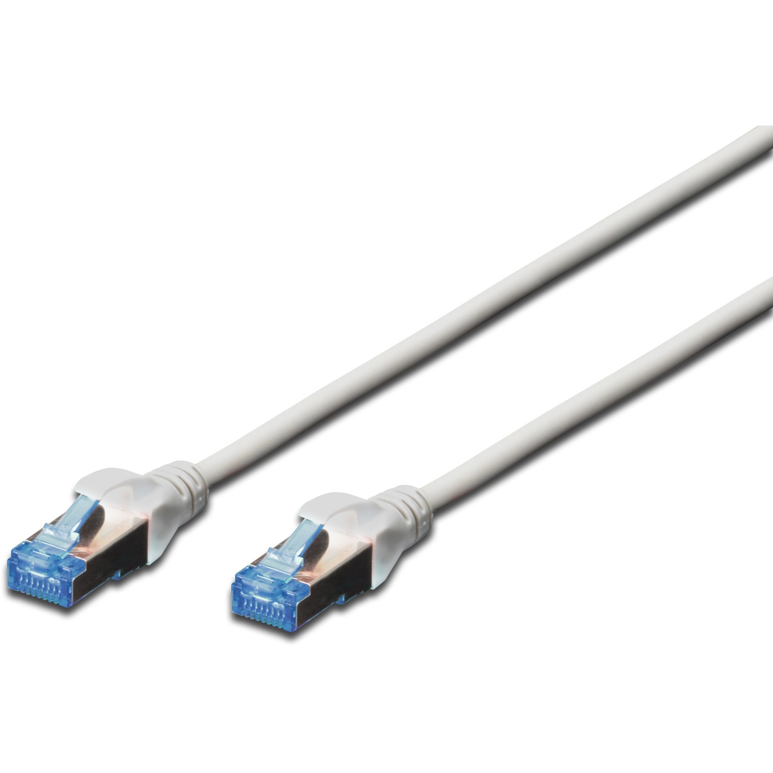 DIGITUS Patchkabel Cat5e SF/UTP Ste. RJ45 5.00m grau Polybeutel