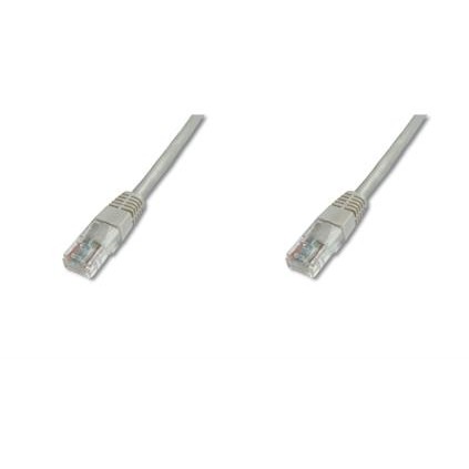 DIGITUS Patchkabel Cat5e U/UTP 2xRJ45 5.0m CCA grau Hebels. Polybeutel