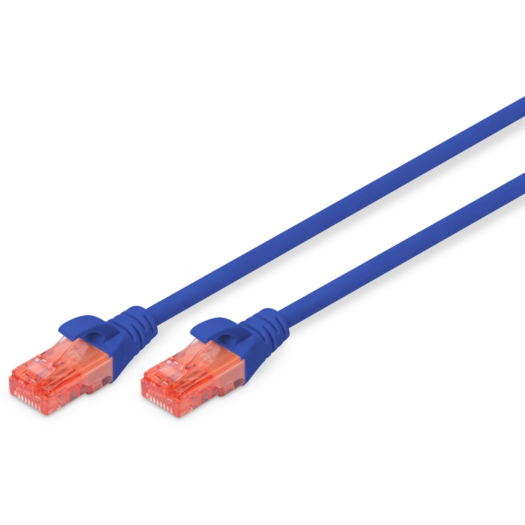 DIGITUS Patchkabel Cat6 U/UTP 2xRJ45 2.0m blau Hebelschutz Polybeutel