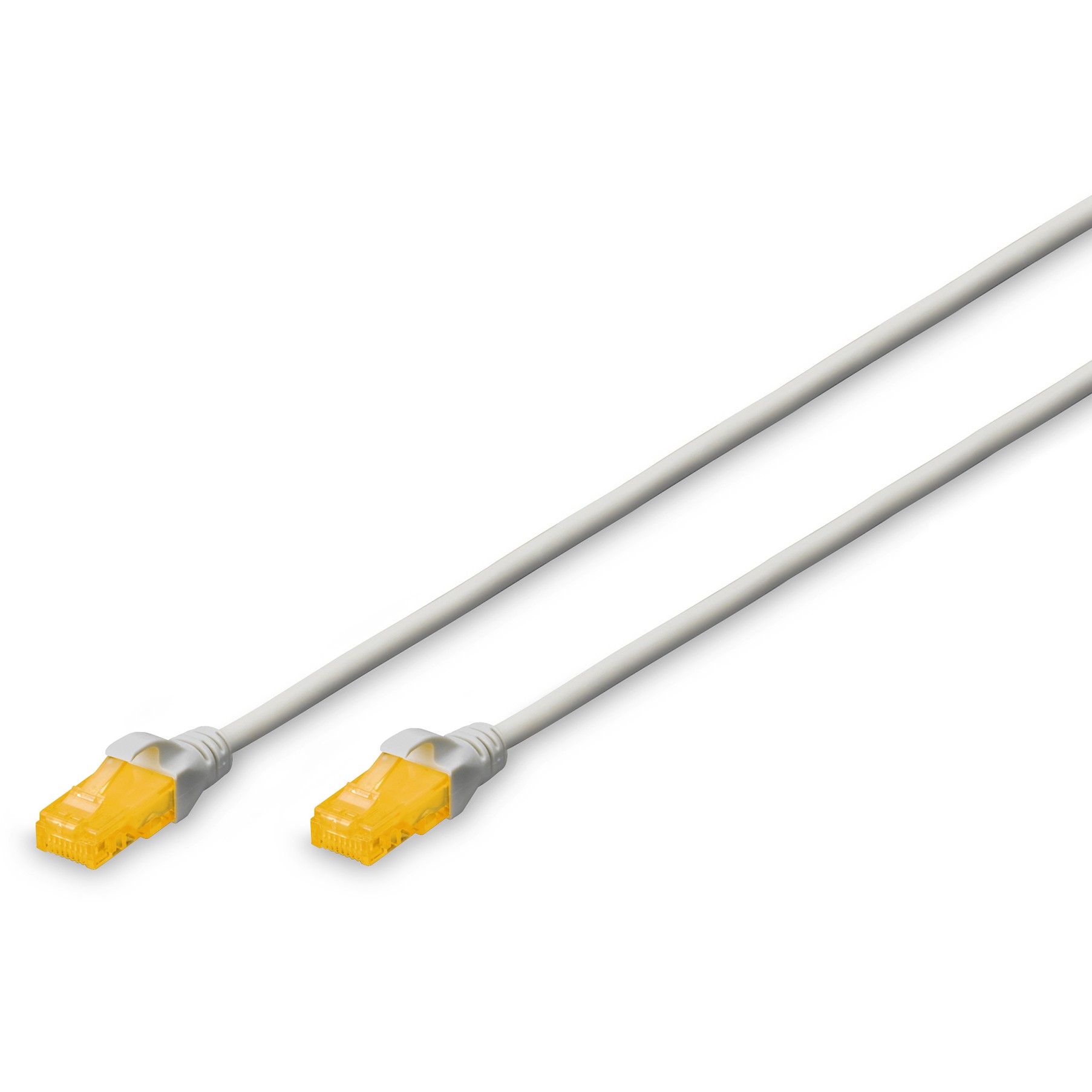 DIGITUS CAT 6A U/UTP Slim Patchkabel 1.0m grau