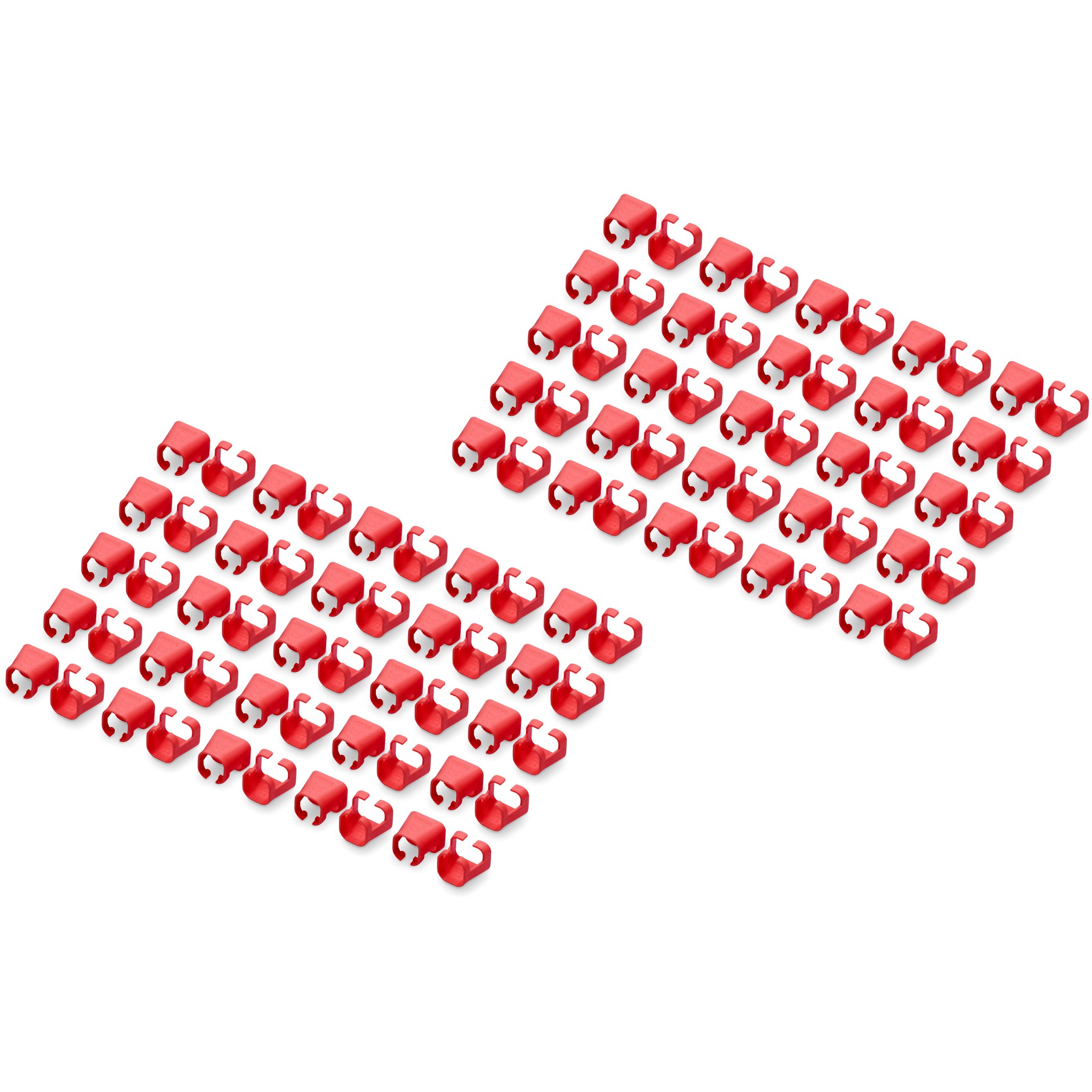 DIGITUS Farbclips für Patchkabel RJ45 100 Stück rot