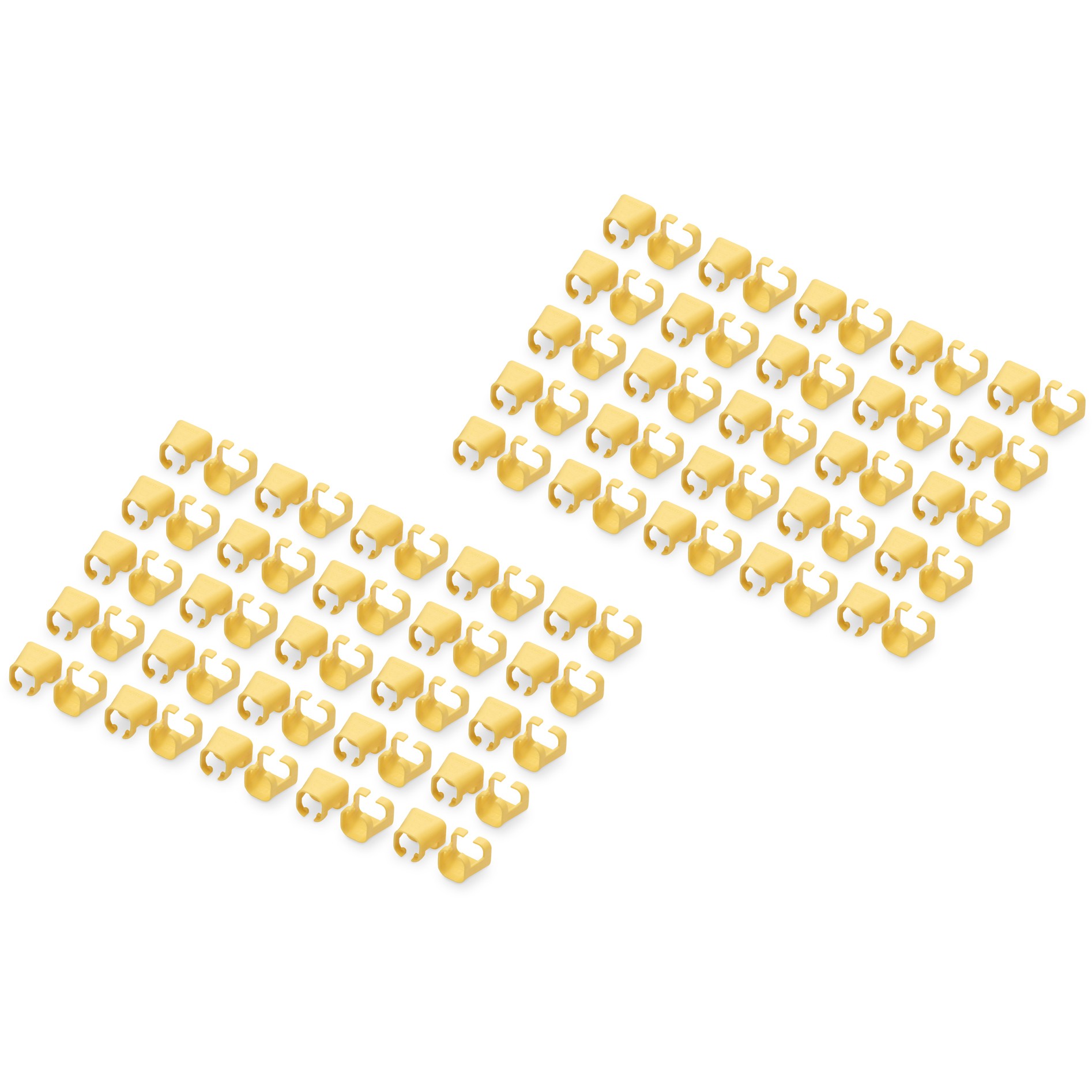 DIGITUS Farbclips für Patchkabel RJ45 100 Stück gelb