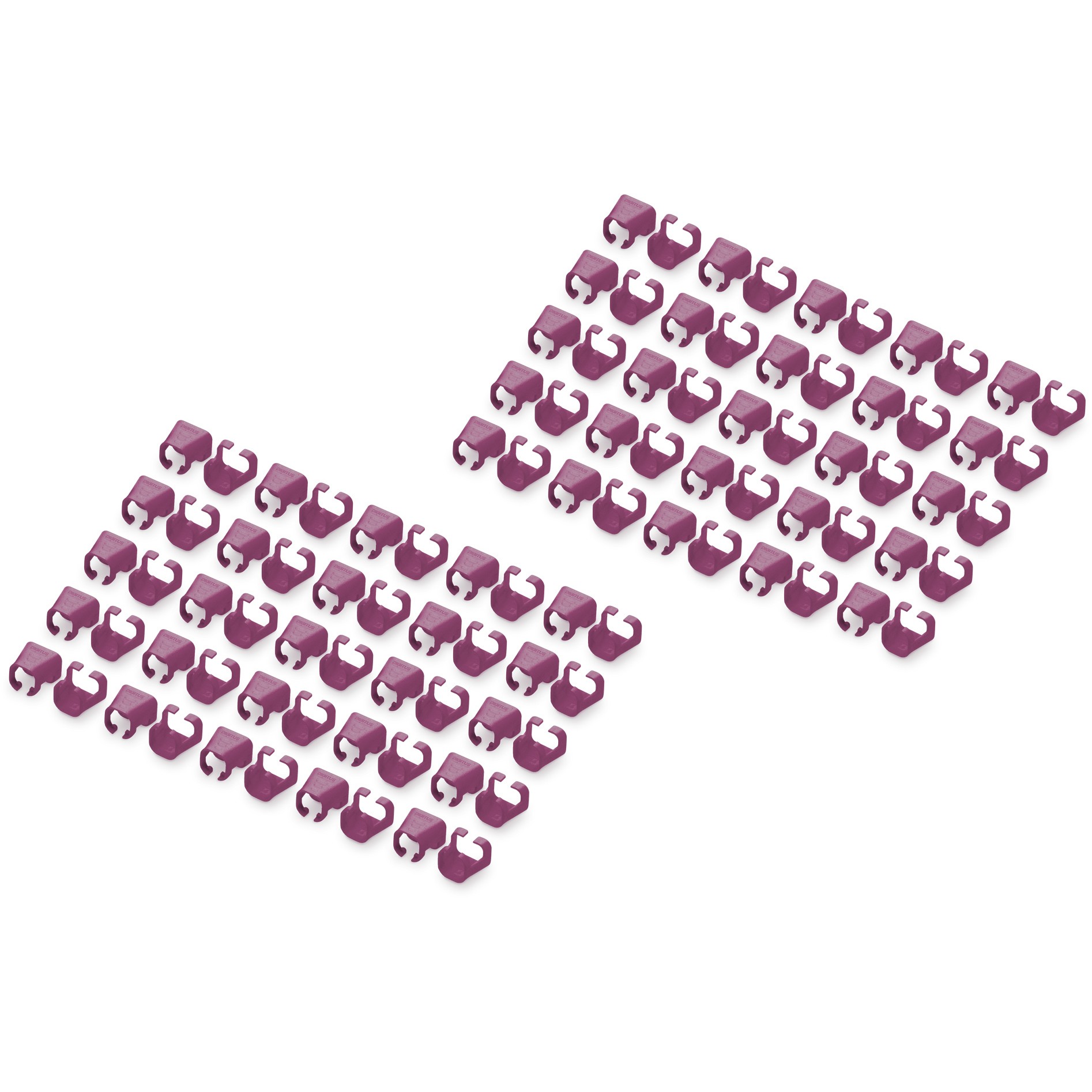 DIGITUS Farbclips für Patchkabel 100Stk. Magenta