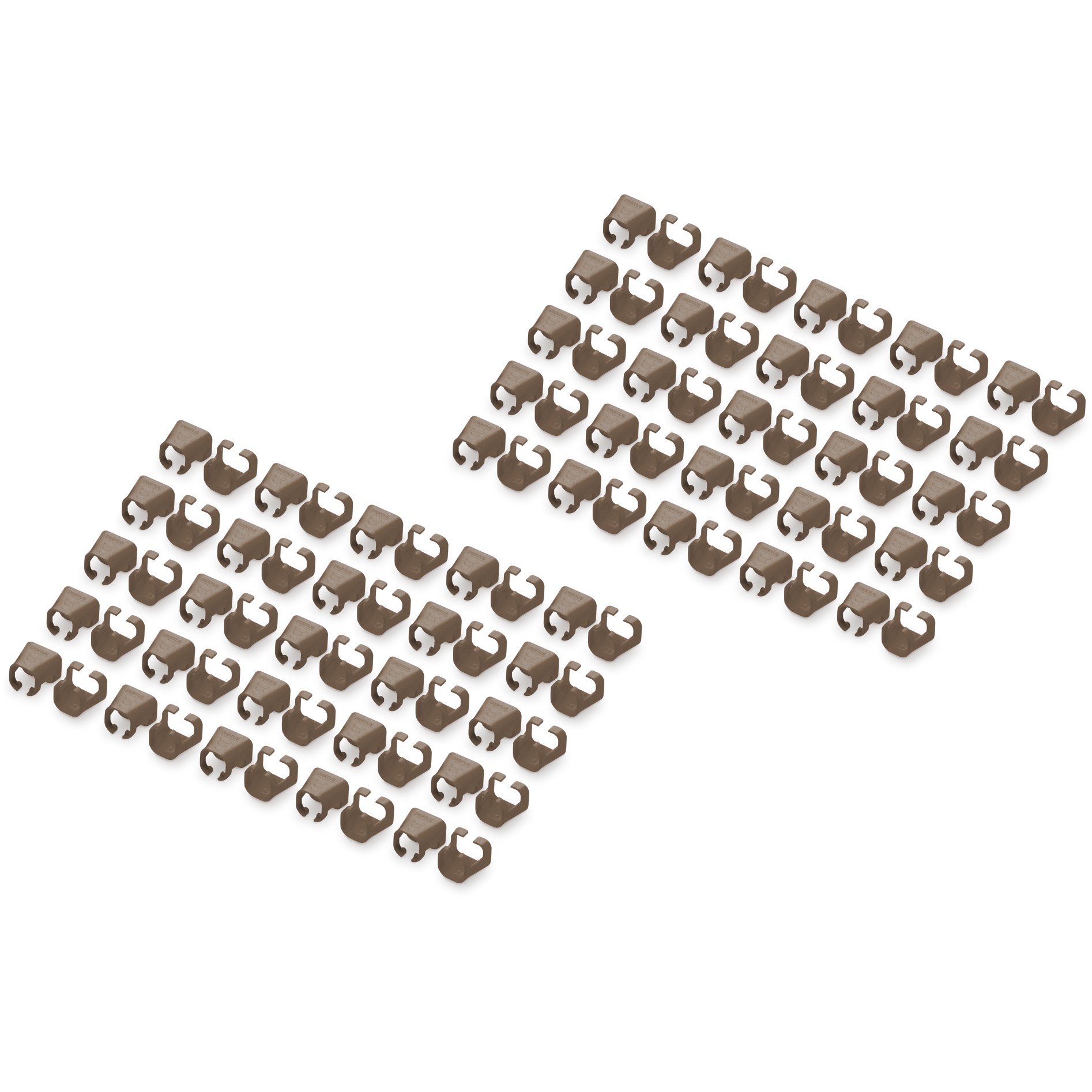 DIGITUS Farbclips für Patchkabel 100Stk. Braun
