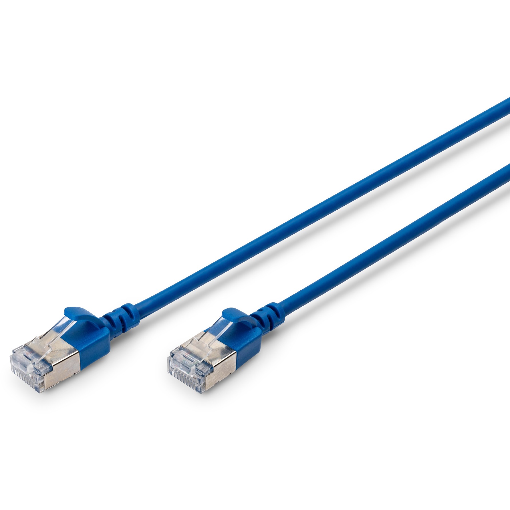DIGITUS Patchkabel CAT 6A F/FTP Slim 2.00m blau