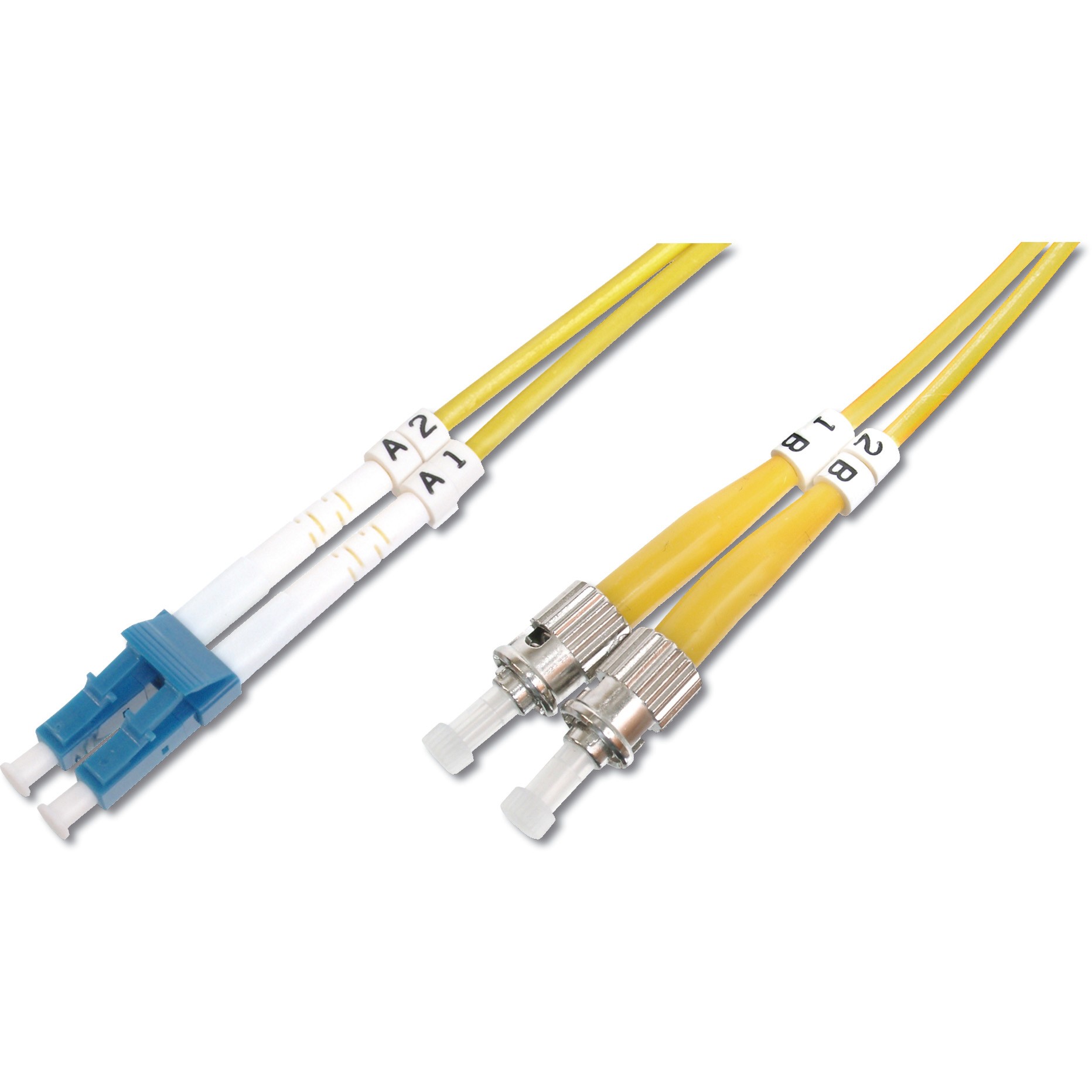 DIGITUS LWL Patchkabel LC -> St 1.00m Singlemode Duplex OS2