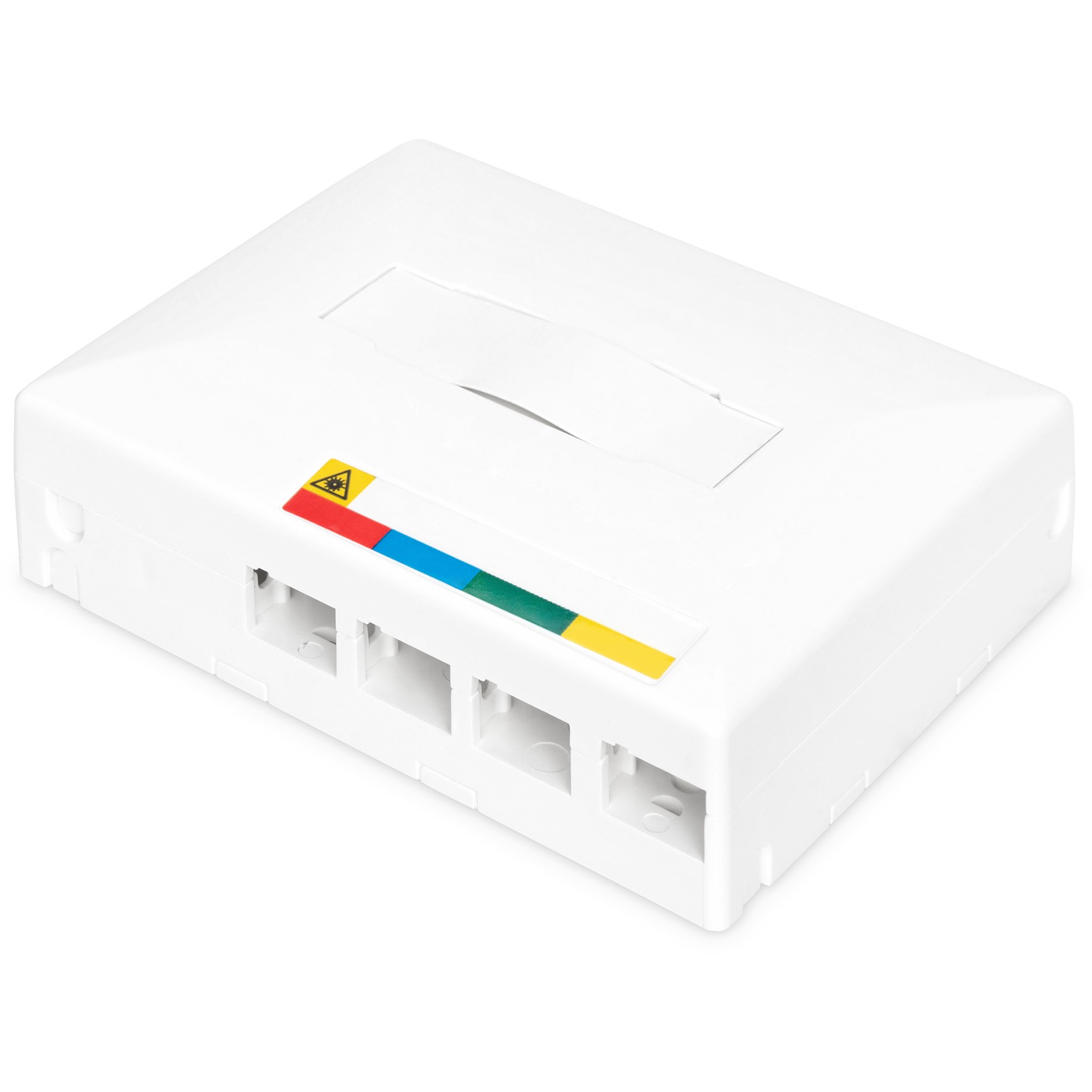DIGITUS FTTX Leergehäuse für 4 x SC SX / LC DX Kupplungen