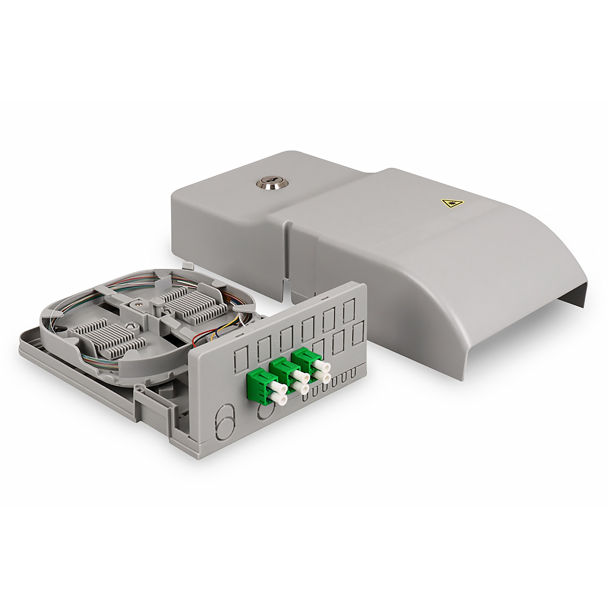 DIGITUS FTTH Hausübergabepunkt. 3xLC/APC. Duplex