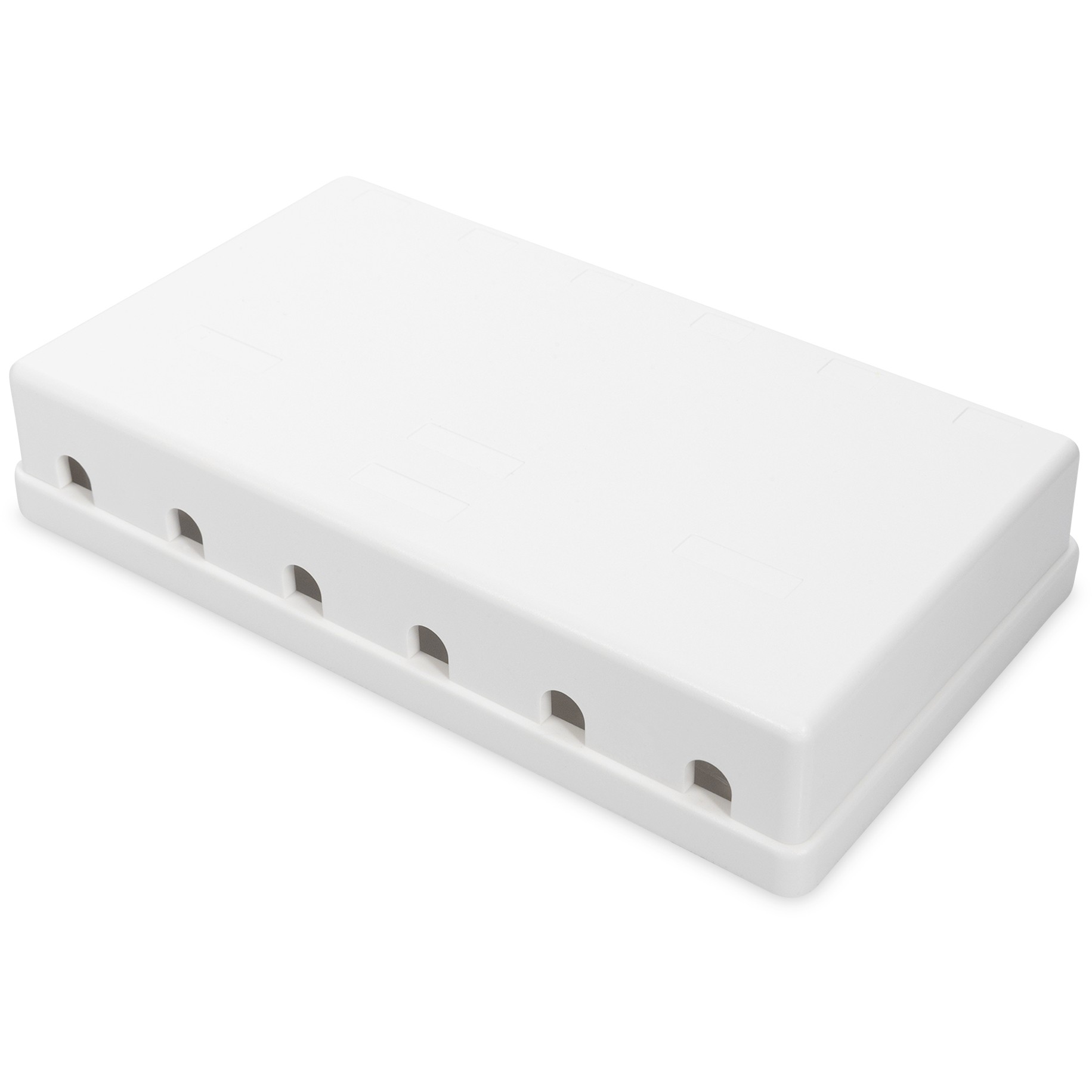 DIGITUS Gehäuse für Keystone Jacks 6-Port. weiß. Aufputzbox