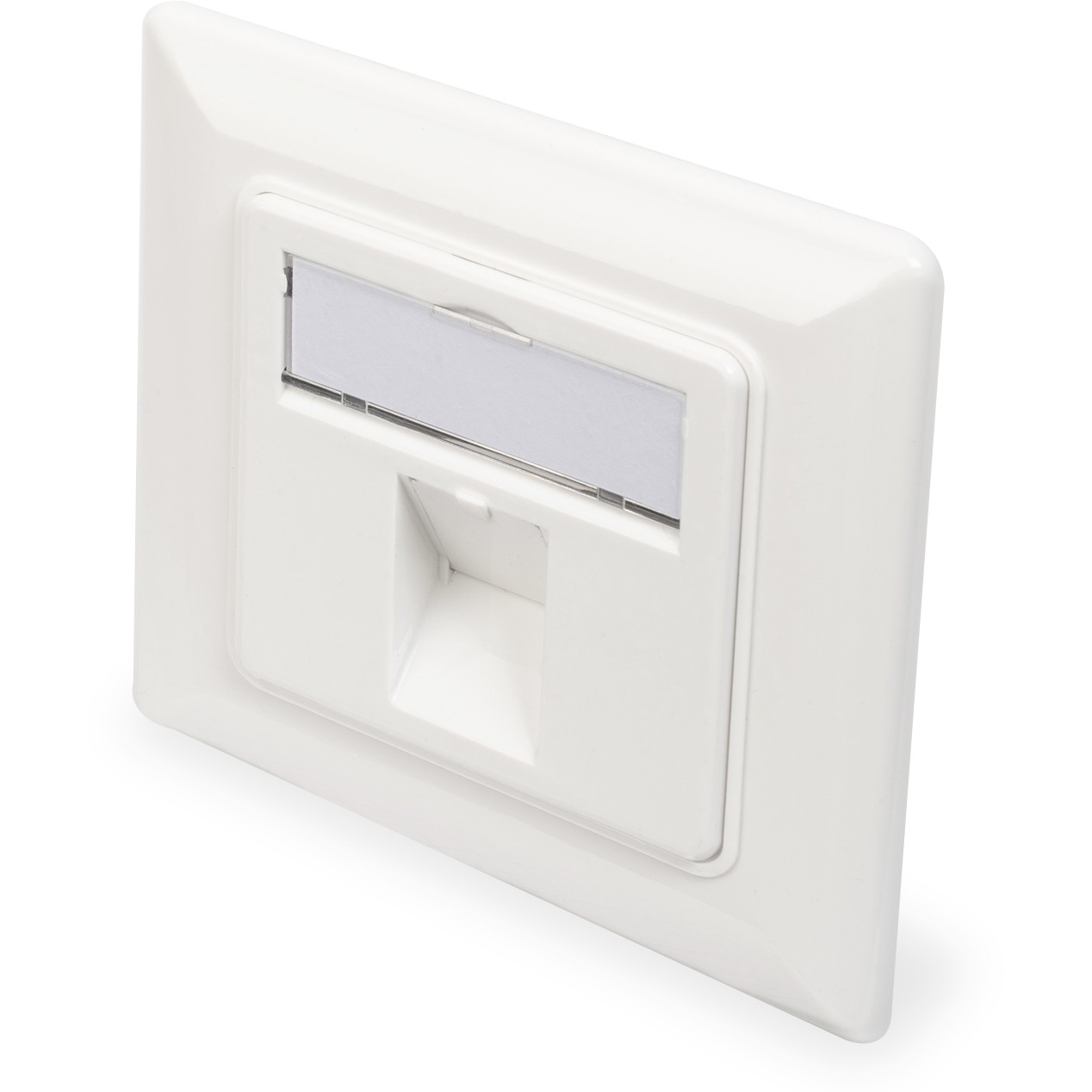 DIGITUS Leerdose Keystone Module.1xRahmen 80x80mm+Zentralp.