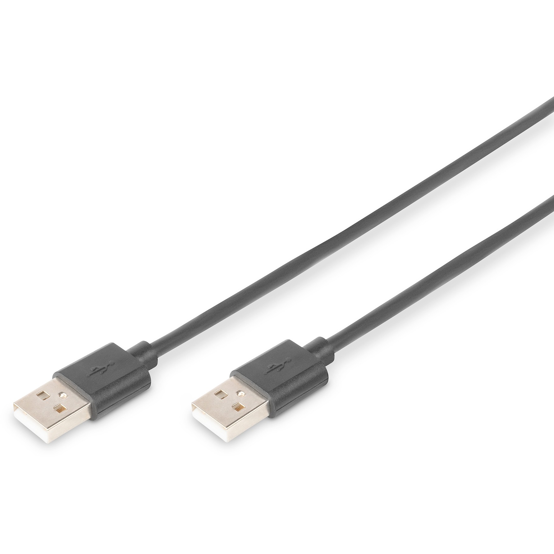 DIGITUS USB 2.0 Anschlusskabel Typ A -A St/St 5.0m. sw