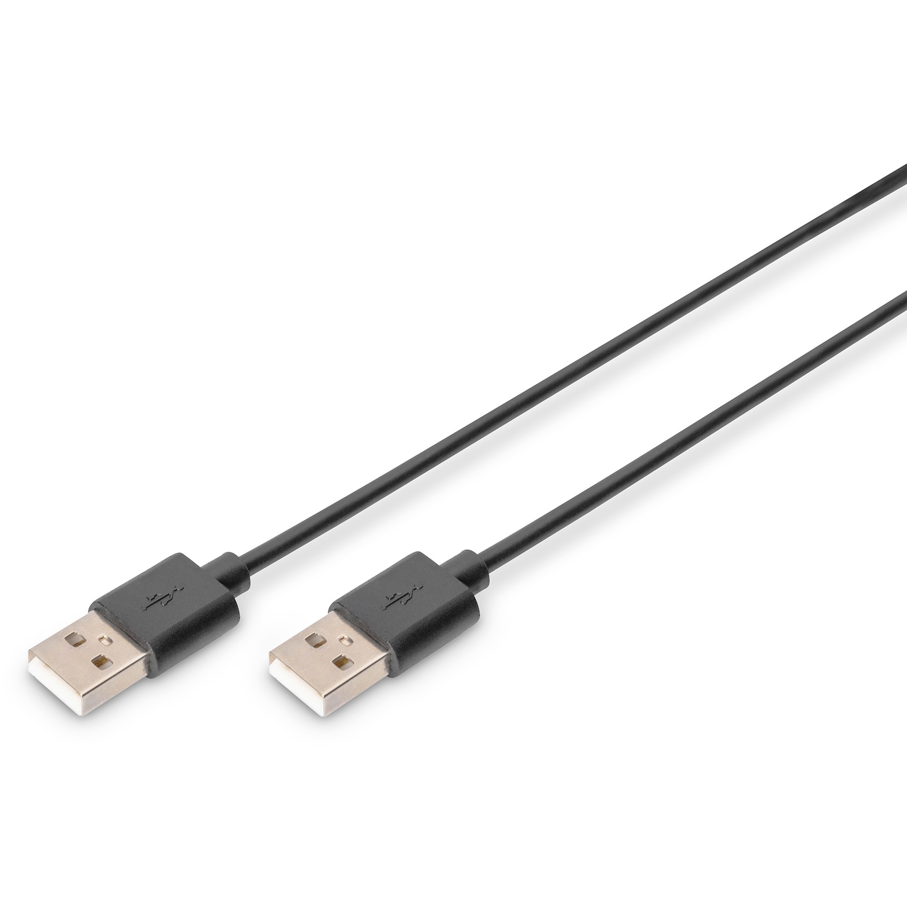 DIGITUS USB 2.0 Anschlusskabel Typ A -A St/St 1.0m. sw
