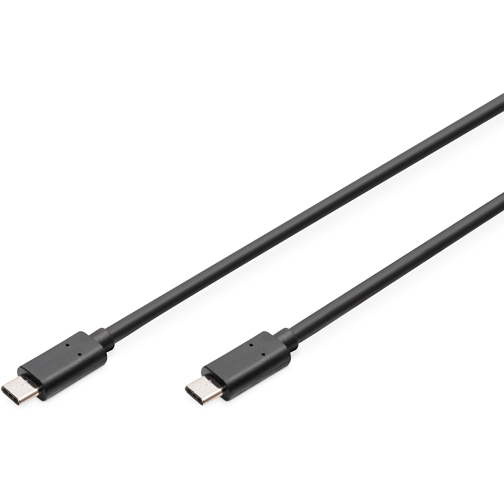 DIGITUS USB 2.0 Anschlusskabel Typ C -C St/St 1.0m. sw