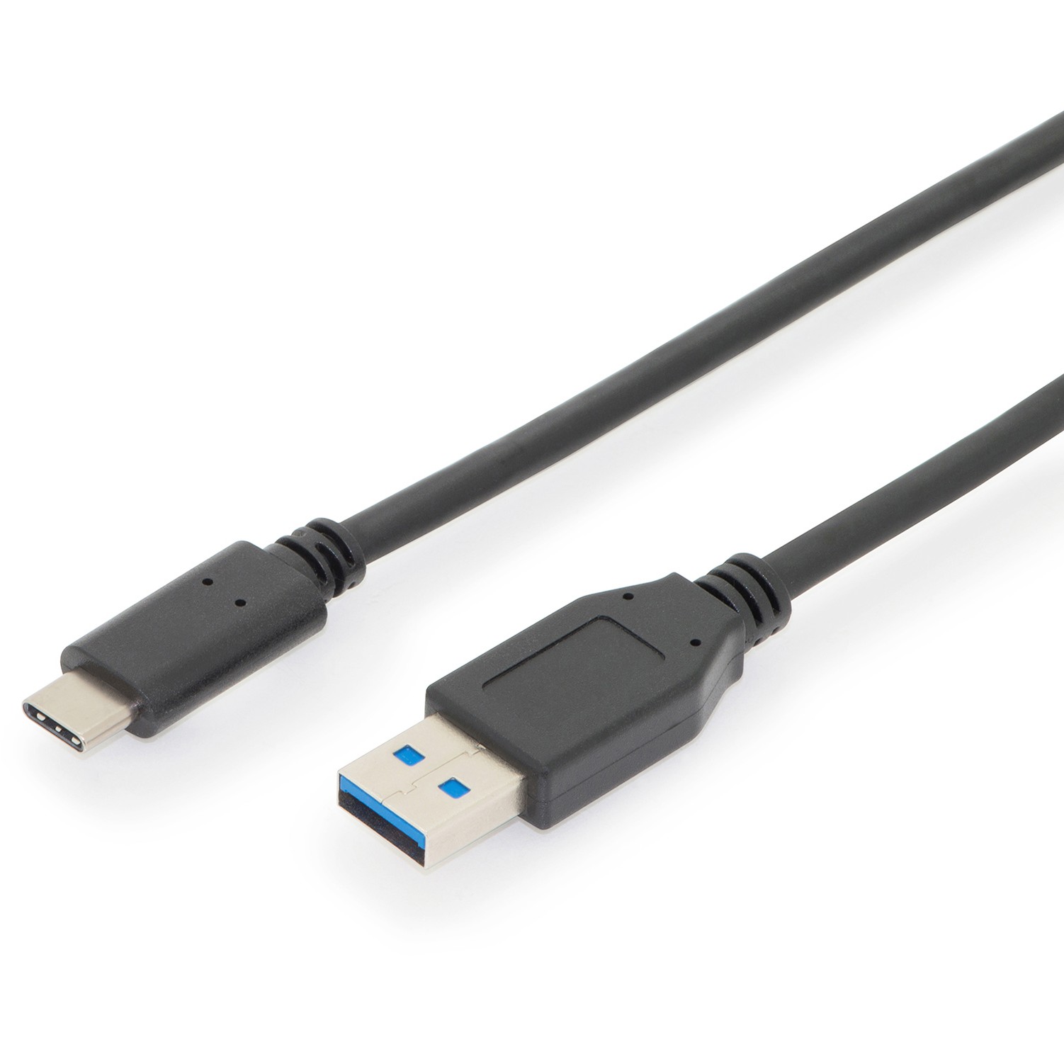 DIGITUS USB 2.0 Anschlusskabel Typ C -A St/St 1.0m. sw