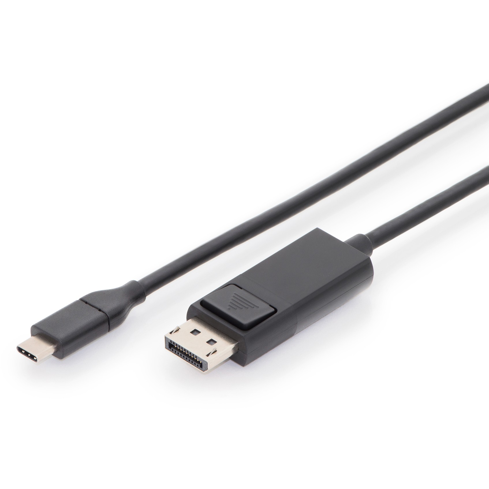 DIGITUS USB C Adapterkabel Typ C -DP 32.4GB St/St 2.0m. sw