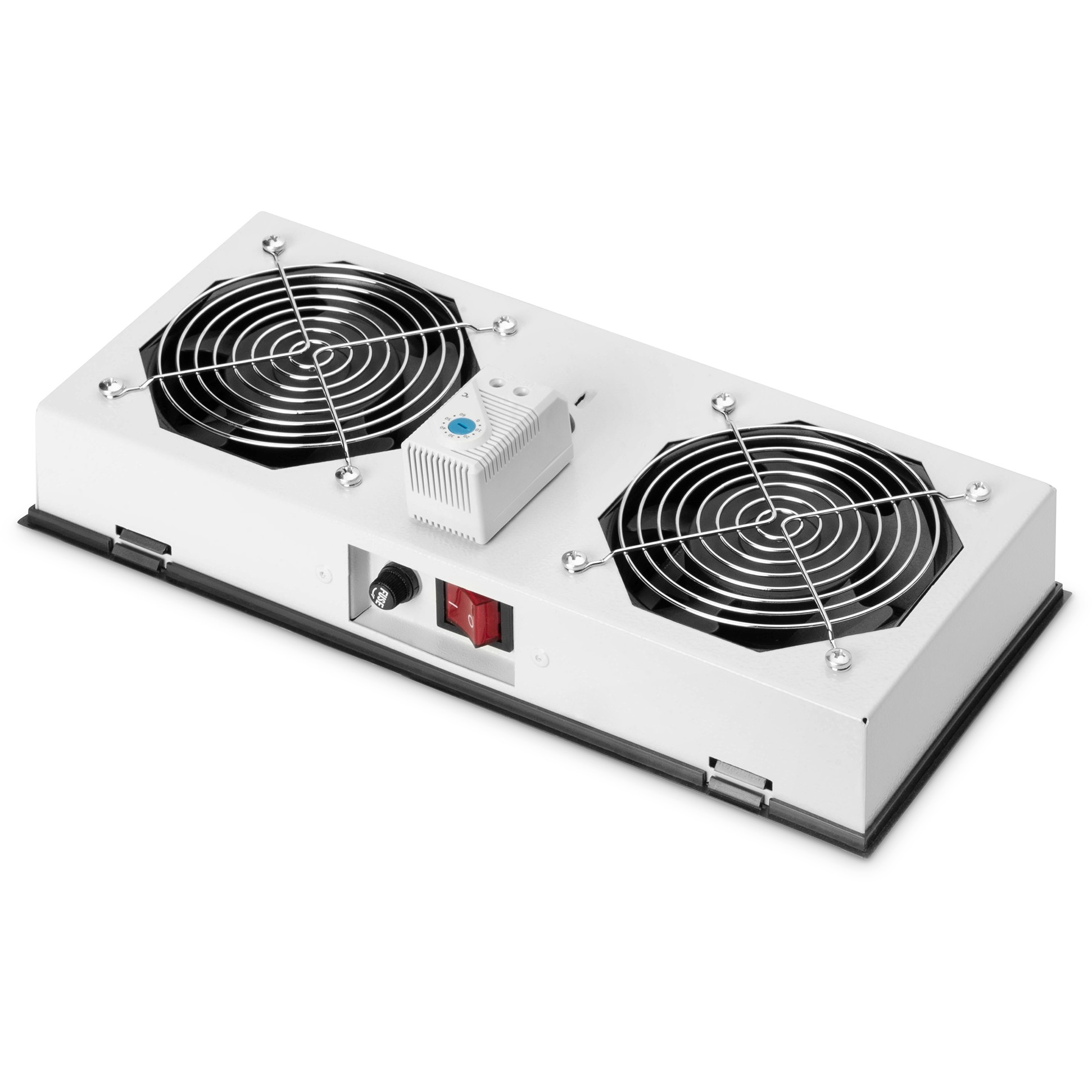 DIGITUS Lüftermodul Outdoor IP55 2 Lüfter grau