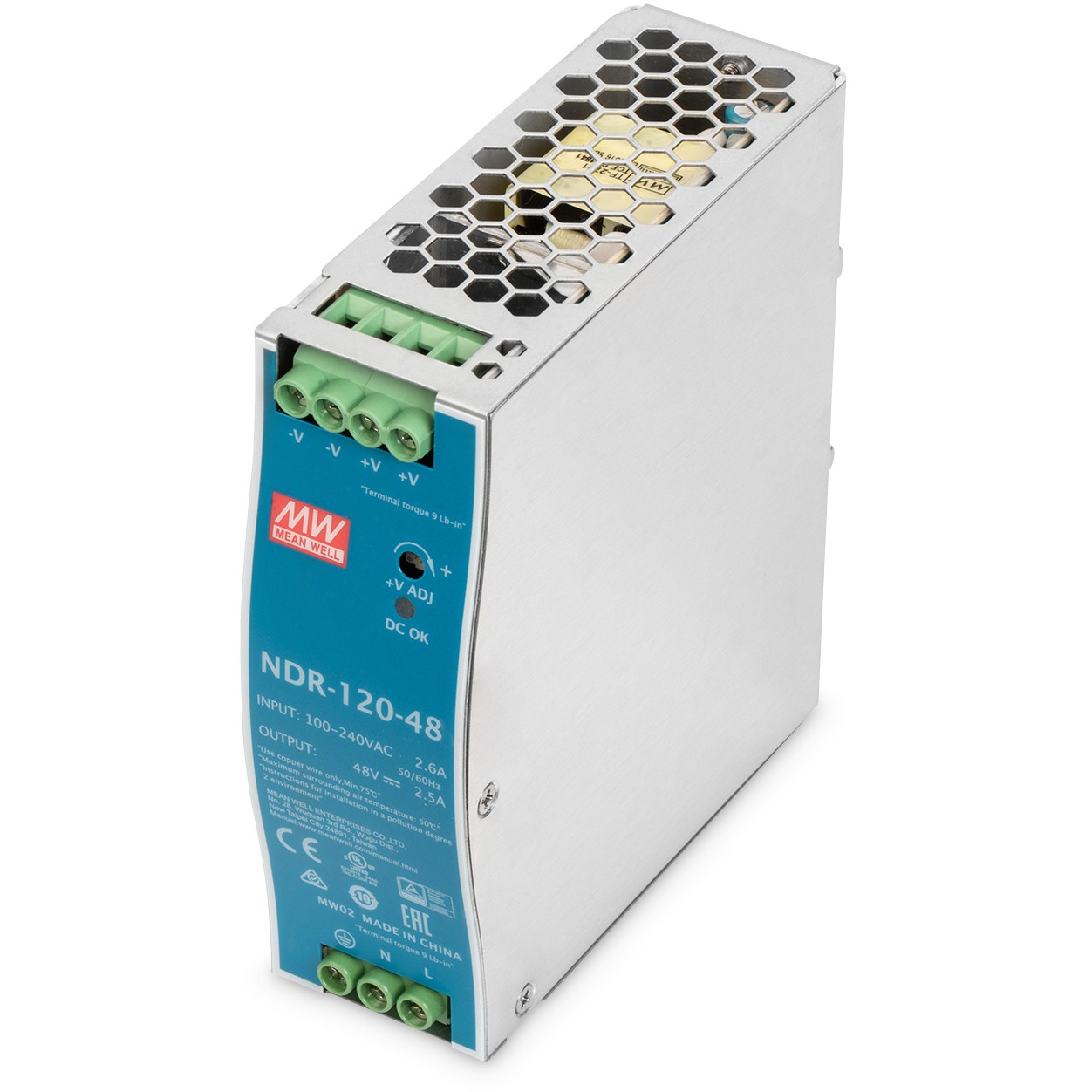 DIGITUS industrielles Netzteil 48V DC 120W Metallgehäuse