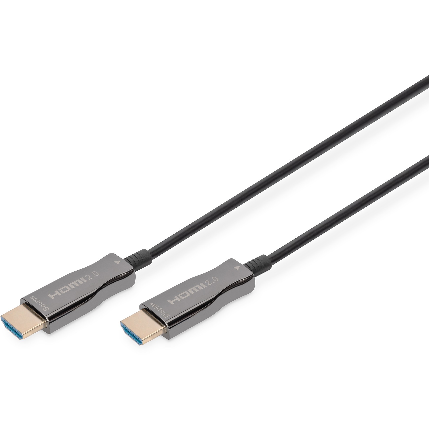 DIGITUS HDMI AOC Hybrid Glasfaserkabel. UHD 4K. 20 m