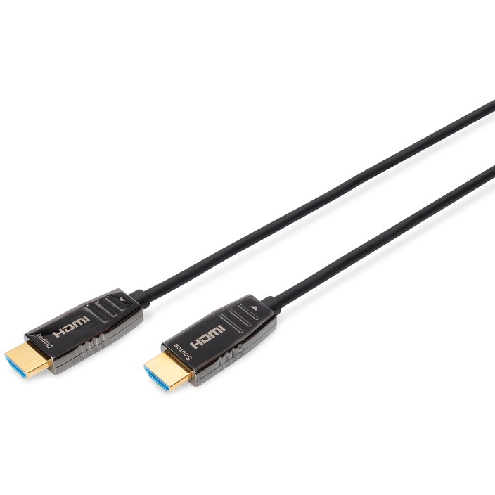 DIGITUS HDMI AOC Hybrid Glasfaserkabel UHD 8K 30m schwarz