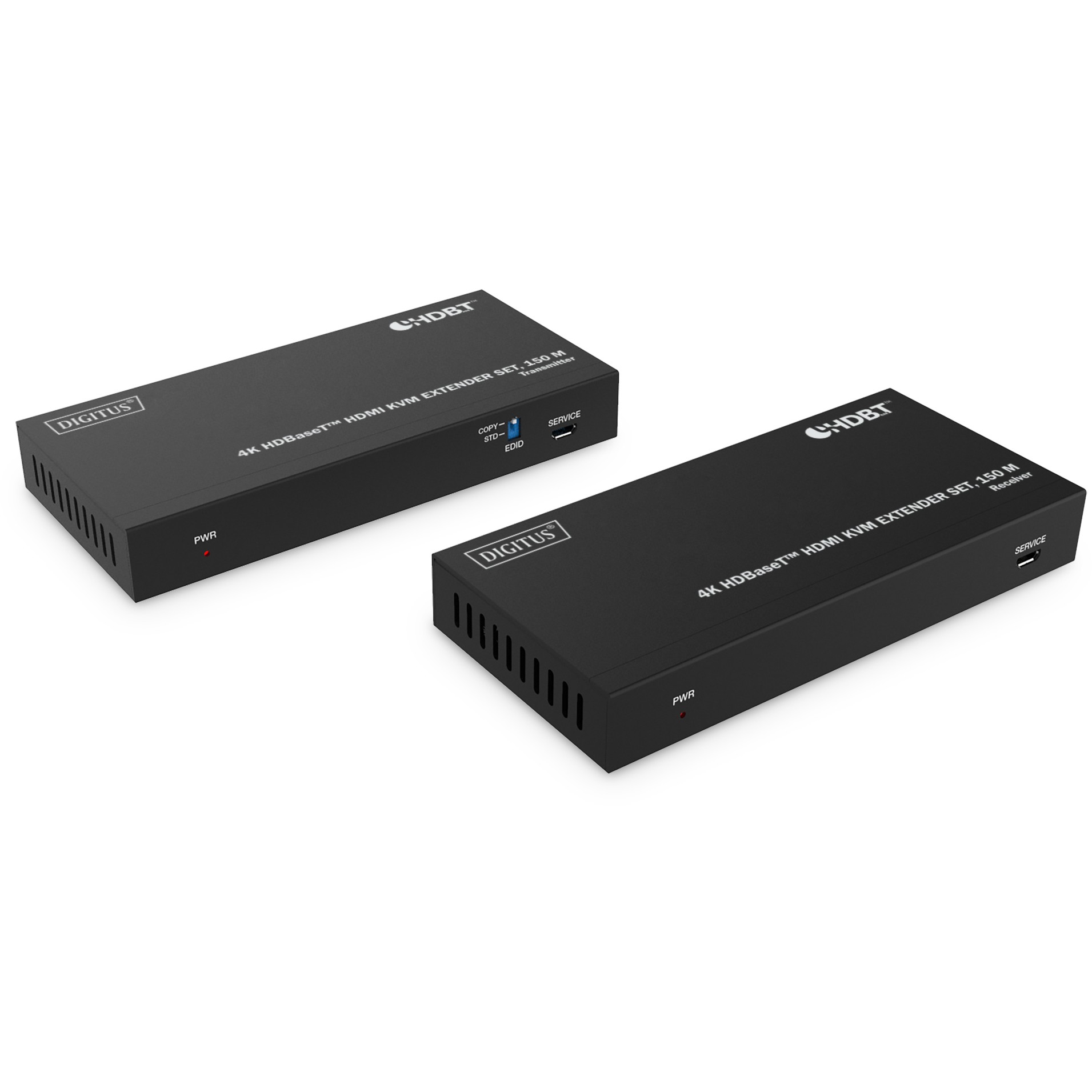 DIGITUS 4K HDBaseT HDMI KVM Extender Set USB 1.1 150m