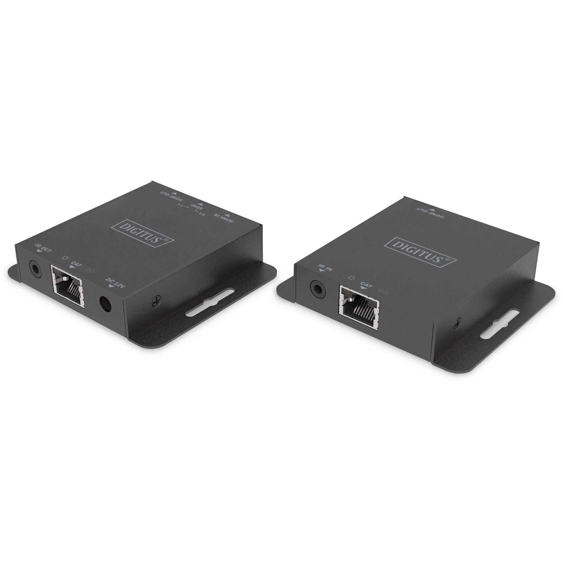 DIGITUS HDMI Extender Set USB 70m 4K schwarz