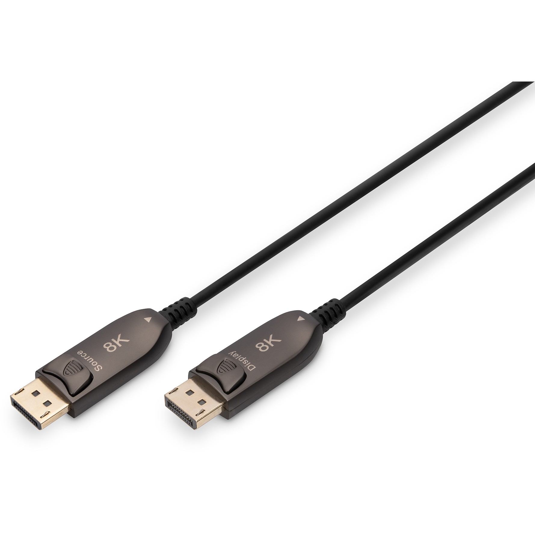 DIGITUS DisplayPort AOC Hybrid Glasfaserkabel. UHD 8K. 15m