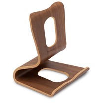 TERRATEC Tabletständer Holzeins braun Echtholz