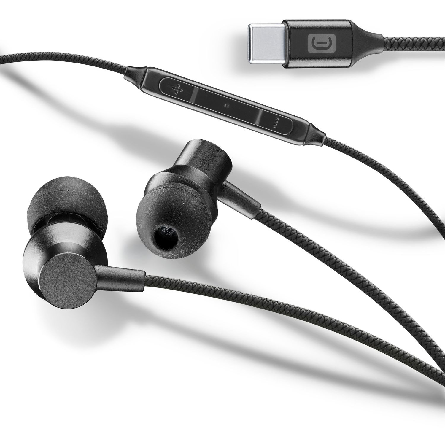 Cellularline USB-C In Ear Kopfhrer mit Mikrofon Schwarz