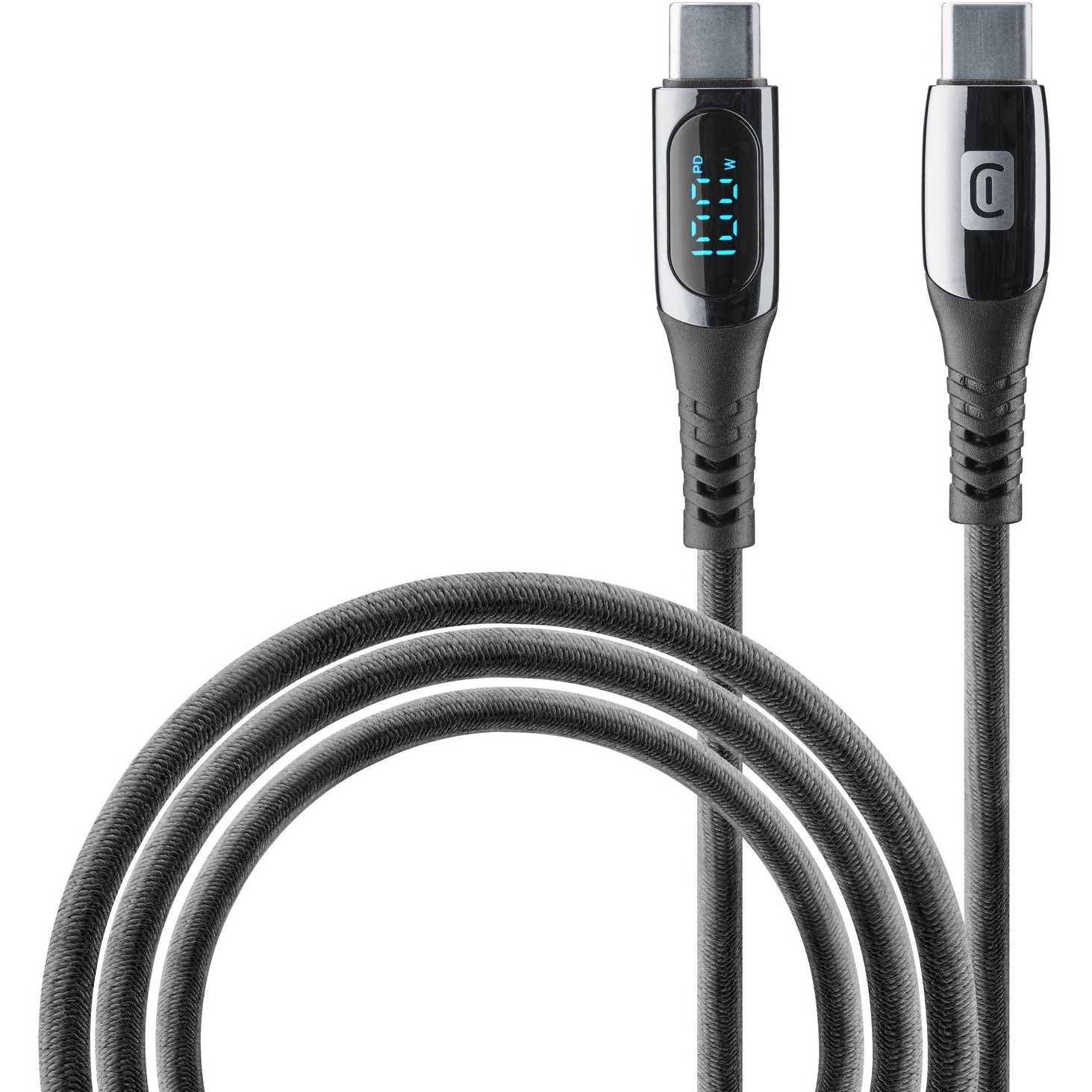 Cellularline 5A Display Cable 2m USB Typ-C/ Typ-C Black