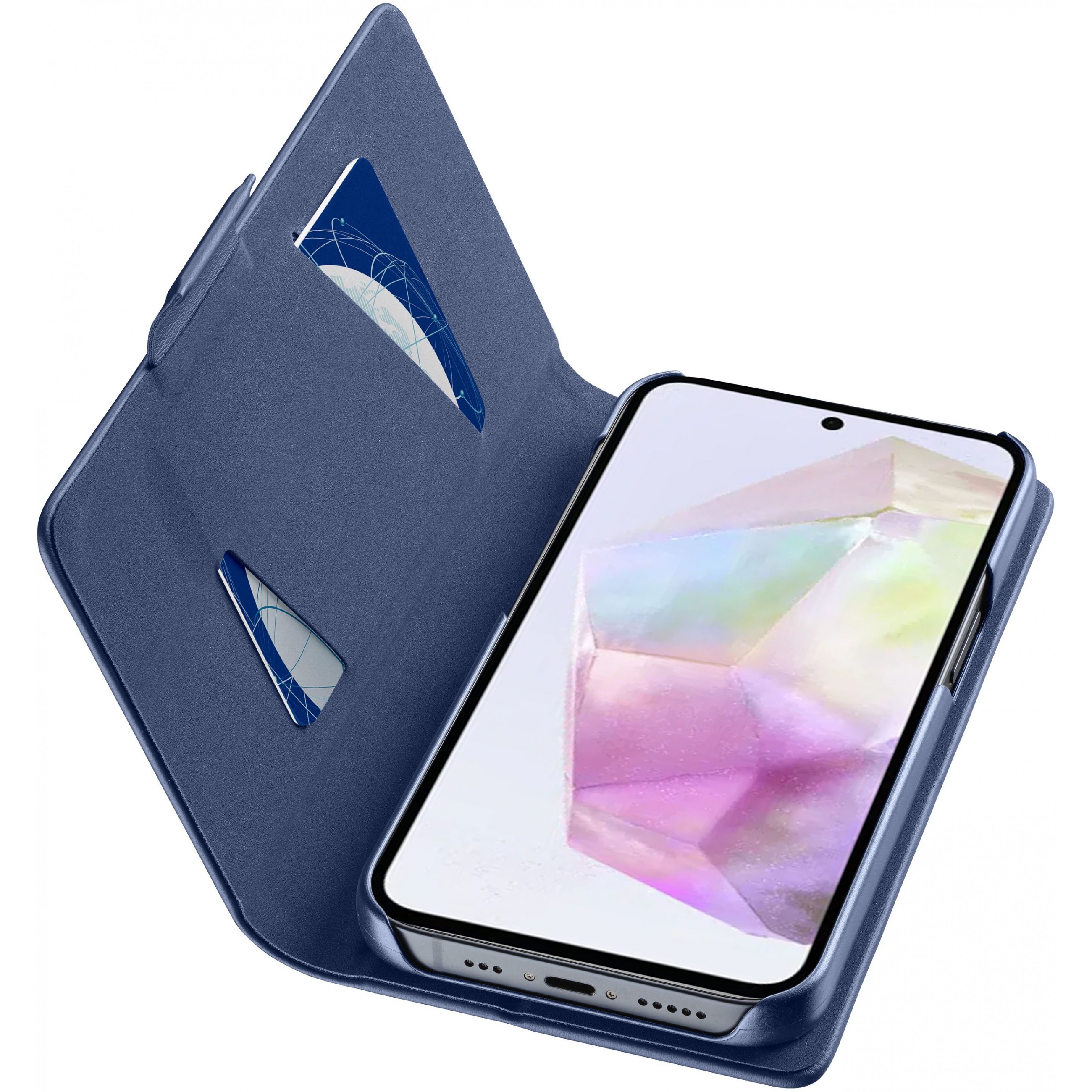 Cellularline Book Case fr Samsung A36 5G/ A56 5G Blue