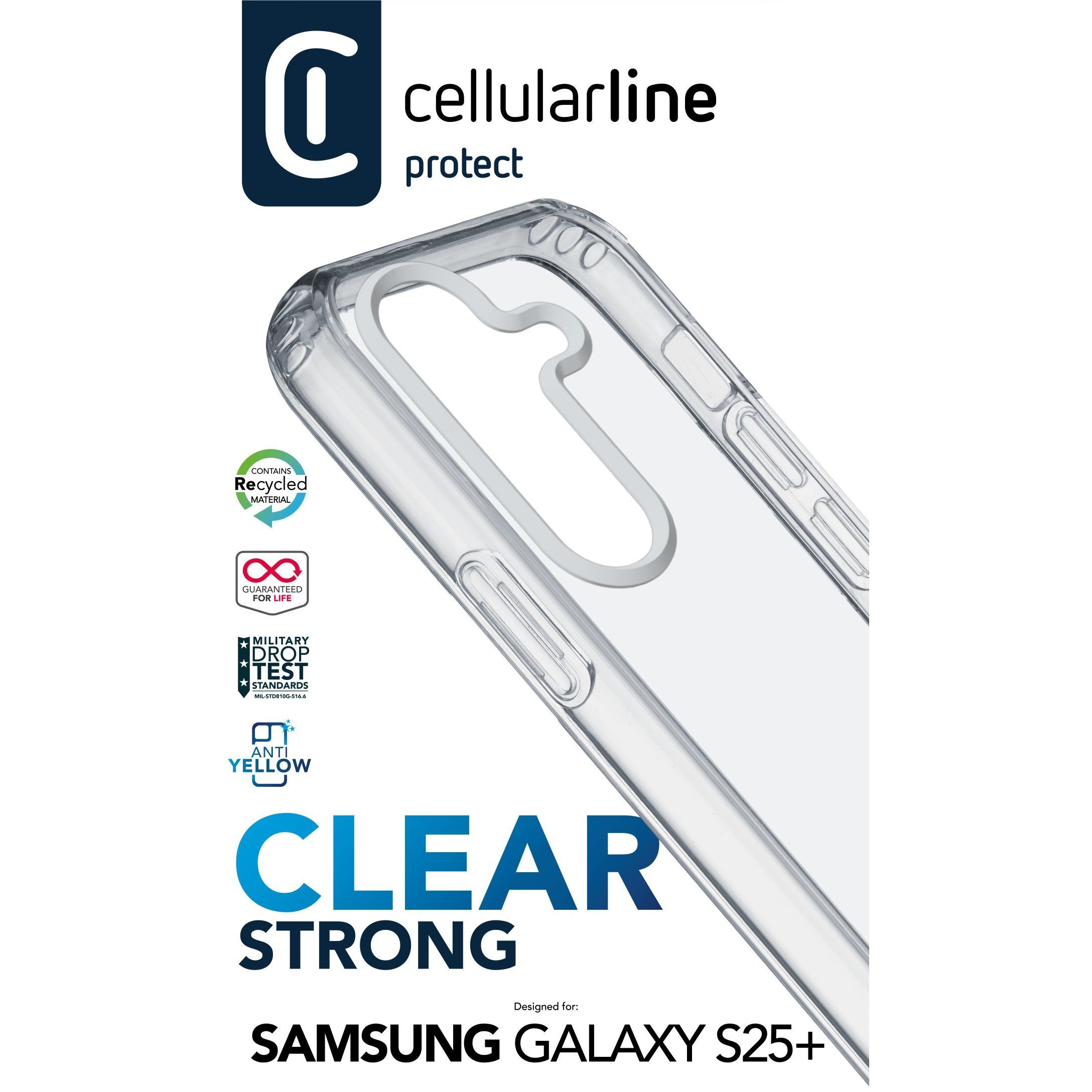 Cellularline Clear Strong Case fr Samsung S25+
