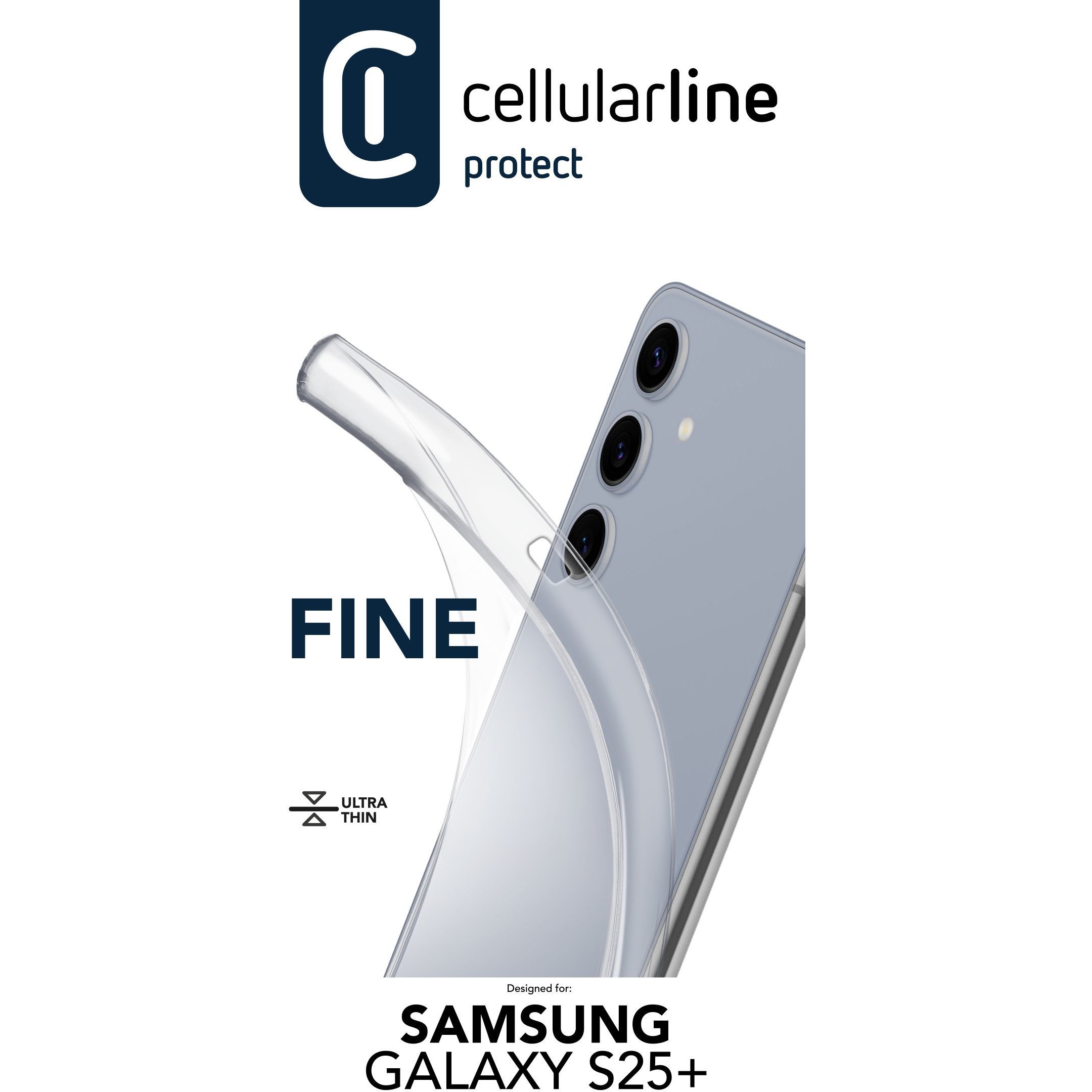 Cellularline Fine Case fr Samsung S25+ Clear