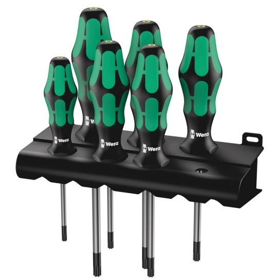 Wera 367/6 TORX« BO Kraftform Schraubendrehersatz + Rack