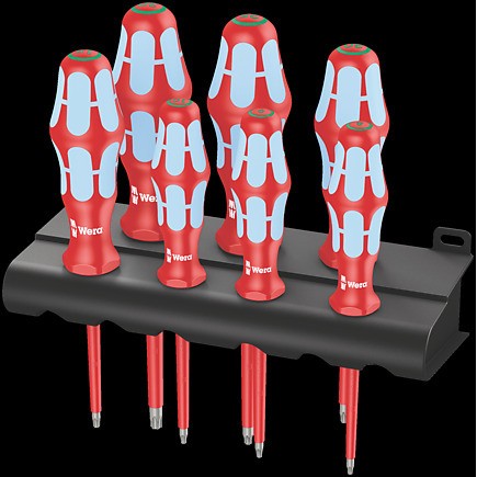 Wera 3167 i/7 TORX« Schraubendrehersatz. Edelstahl + Rack
