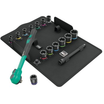 Wera 8100 SB 12 Zyklop Comfort Knarrensatz. 3/8
