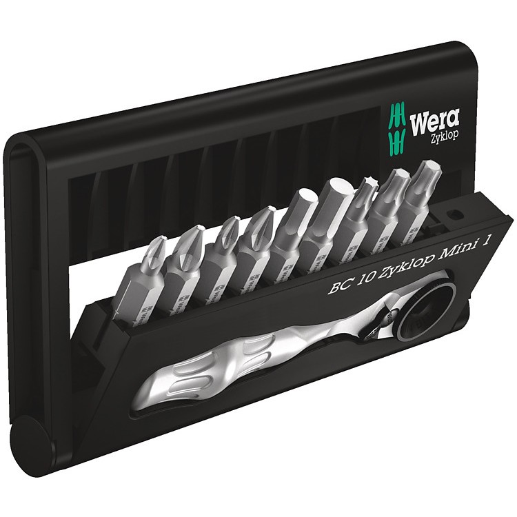 Wera Bit-Check 10 Zyklop Mini 1 Ratschenset. 10-teilig