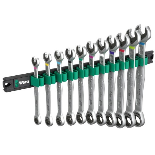 Wera 9630 Magnetleiste 6000 Joker 1 Maul-Ringratschen-Satz