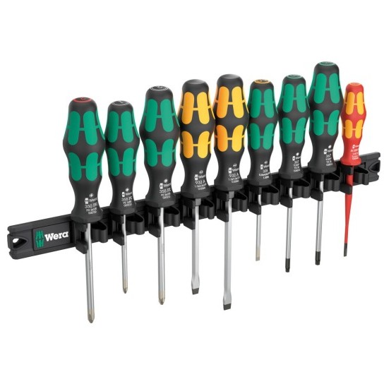 Wera 9650 Magnetleiste Kraftform Schraubendreher-Satz