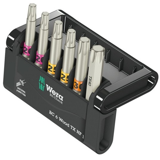 Wera Bit-Check 6 Wood TORX HF 1