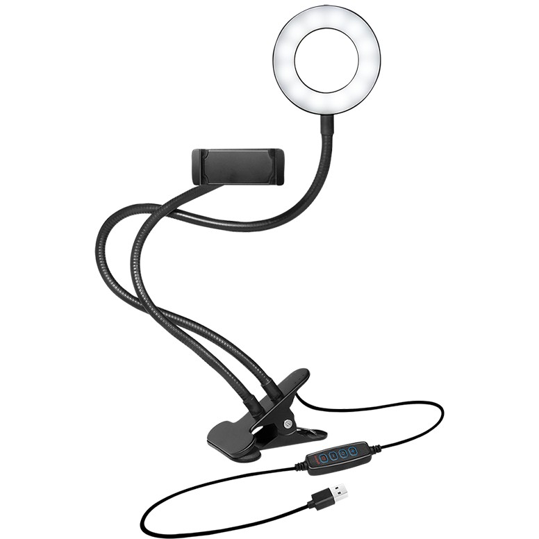 Logilink Smartphone-Ringlicht-Klemmhalterung. DM 8.5cm