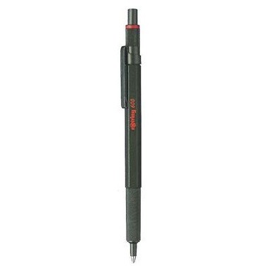 ROTRING Kugelschreiber 600 Metallic-Dunkelgrün M Blau Geschenkbox