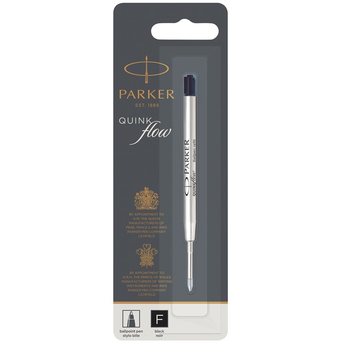 Parker Quinkflow Mine F schwarz Kugelschreiber (Blister)