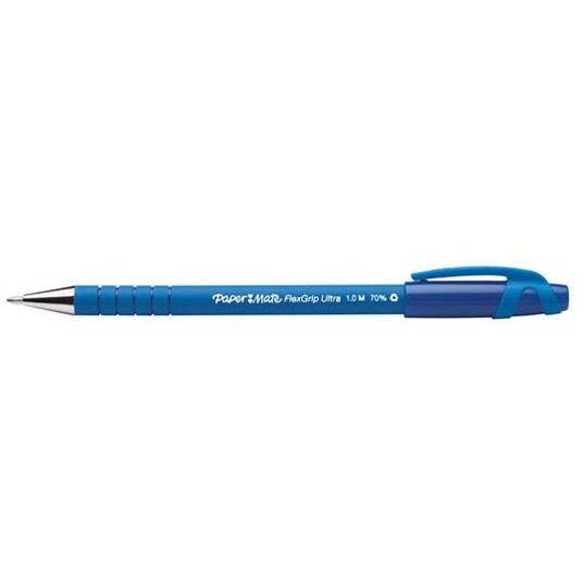 PAPER MATE Kugelschreiber Flexgrip Ultra Stick M Blau 12Stk