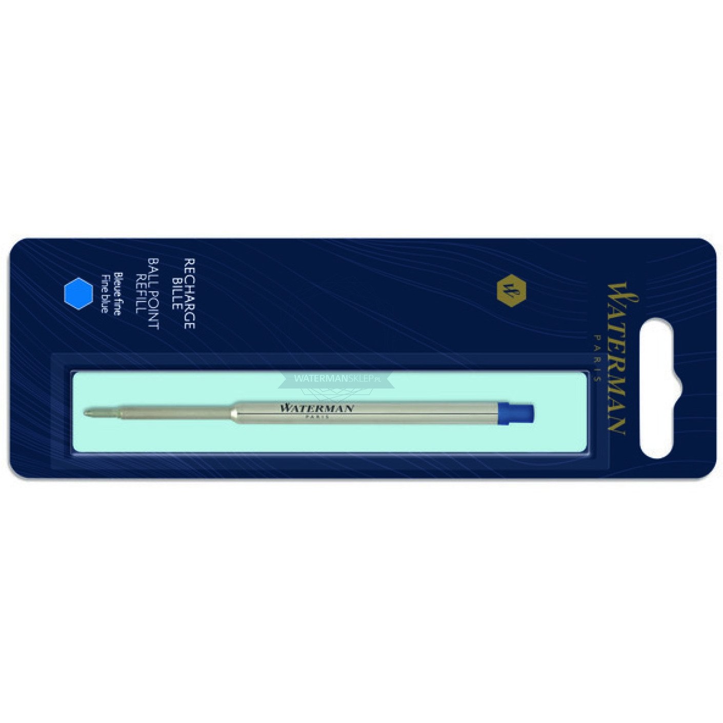 WATERMAN Kugelschreibermine Standard Maxima Blau F 1 Blister