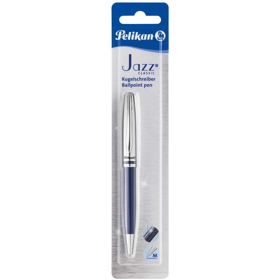 Pelikan Drehkugelschreiber Jazz Classic Metall dunkelblau Blister