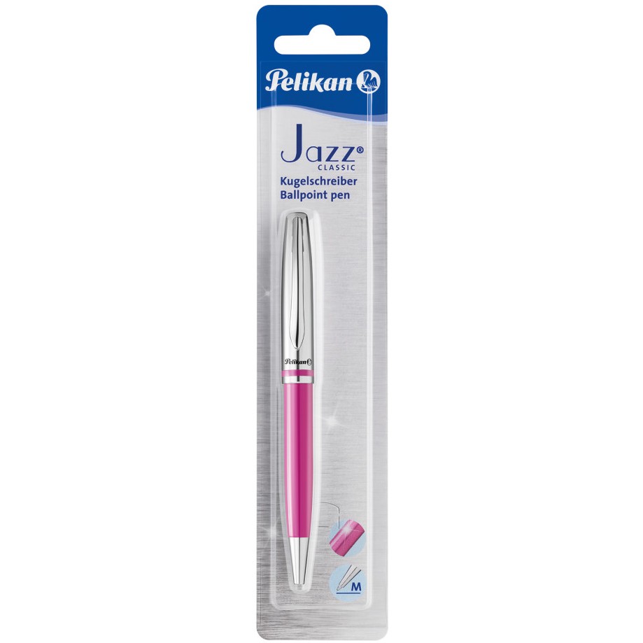Pelikan Drehkugelschreiber Jazz Classic Metall beere Blister