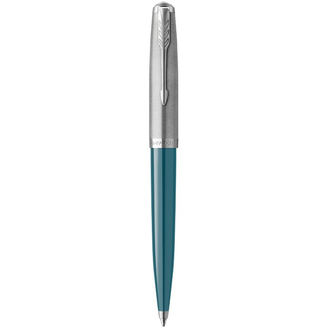 PARKER Kugelschreiber 51 Teal Blue C.C. schwarz M Geschenkbox