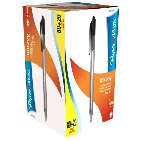 PAPER MATE Kugelschreiber InkJoy 100 RT 80+20 Vorteils. Schw
