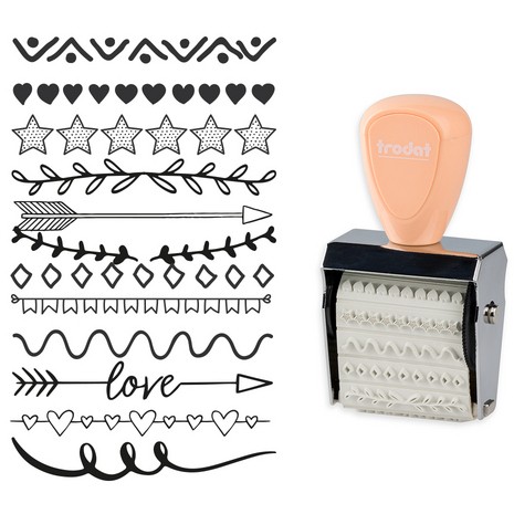 trodat Creative Mini/V1 Pastell Creme + Kissen 3Farben 1129