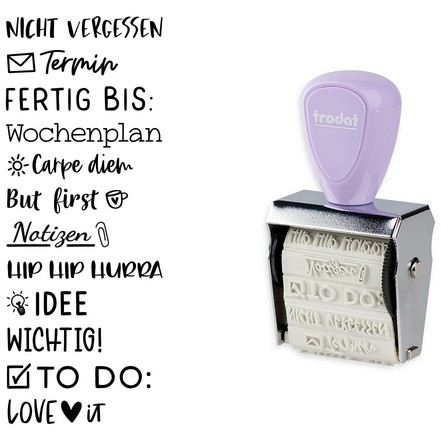 trodat Creative Mini/V2 Pastell Lila + Kissen 3Farben 1129